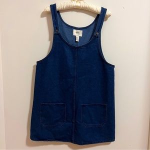 Jean Mini Overall Dress
